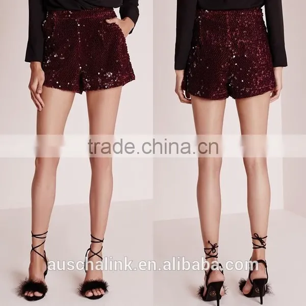 Nice Design High Waisted Girls Sequin Shorts Wholesale photo-6