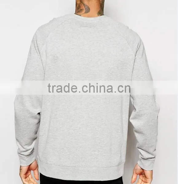 Customize Polyester/ Cotton Men Crewneck Sweatshirt photo-3