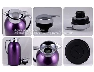 Beautiful In Colors Metal Outer Glass Inner Vacuum Jug Thermos Flask
