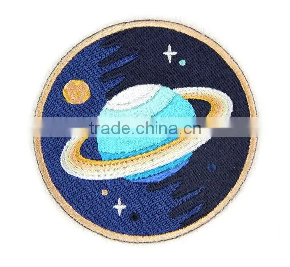 2017Customized Planet Embroidery Patch, Virious Planet Embroidered Brand Logo Patch photo-3