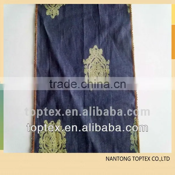 100% Cotton Printed Indigo Denim Fabric for Jeans photo-3
