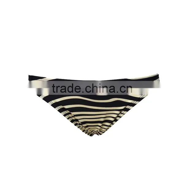 Cheap Stripe Printing Sexy Women Metallic Bikini Swimwear Wholesale photo-3