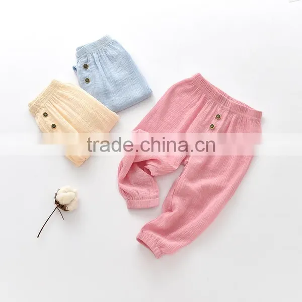 Baby Summer Air Condition Pants Anti-mosquito Pants Cotton Ankle Length Bloomers photo-2