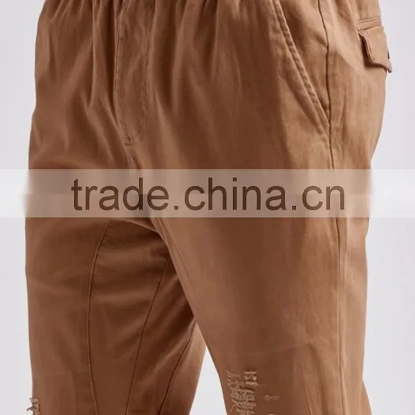Relaxed Fit Distressed Detailing Men's Cheap Wholesale Sweatpants photo-2