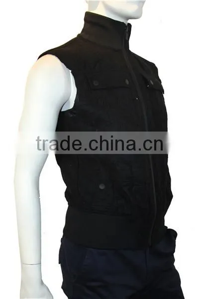 2014-2015 Men Leather Biker Vest Leather Vest Cooling photo-5