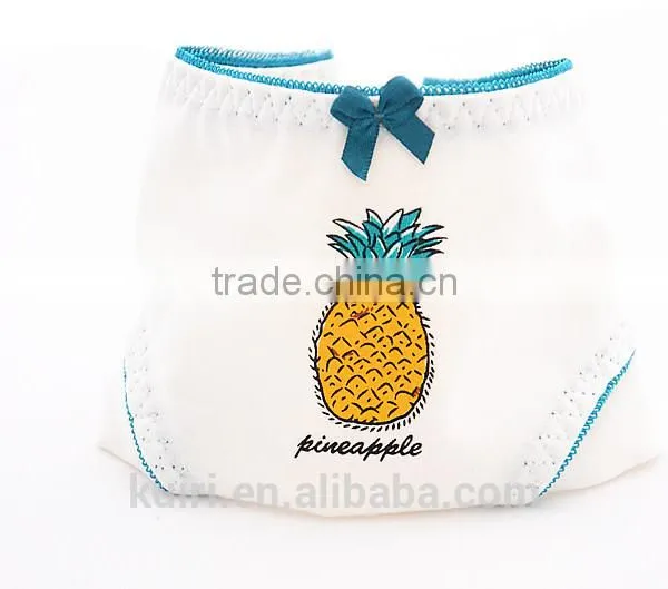 Hot Sale Fancy Design Pineapple Printing Underwear Comfortable Cotton Cute Panties photo-6