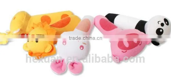 Soft Baby Kid Toy Ring Bell BB Baby Plush Rattle Squeaker Early Educational Doll Rod 0M+ Cute Cartoon Animal Musical Plush Toy photo-3