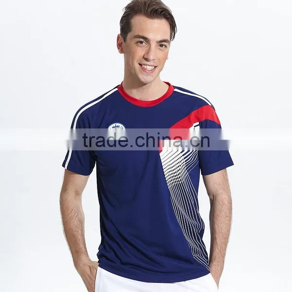 Polyester Spandex Dry Fit Soft Feeling Men Training Gym T Shirts photo-2