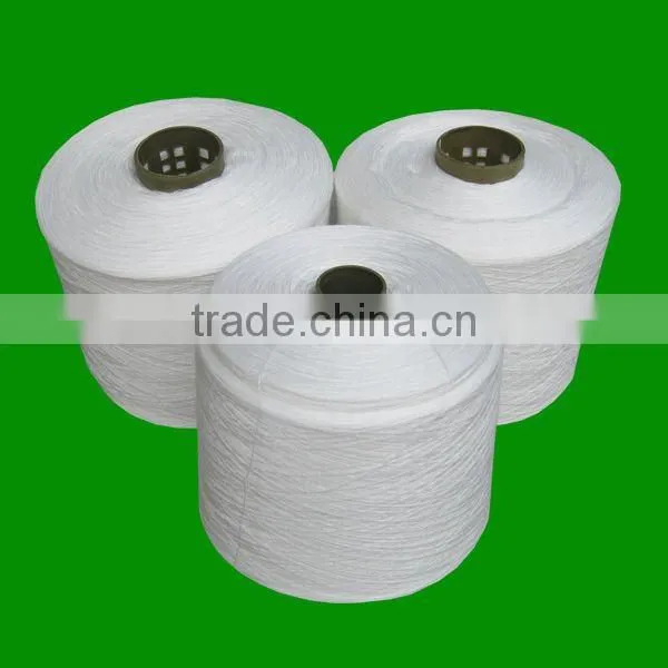 100% Raw White 40/2 Spun Polyester Sewing Thread