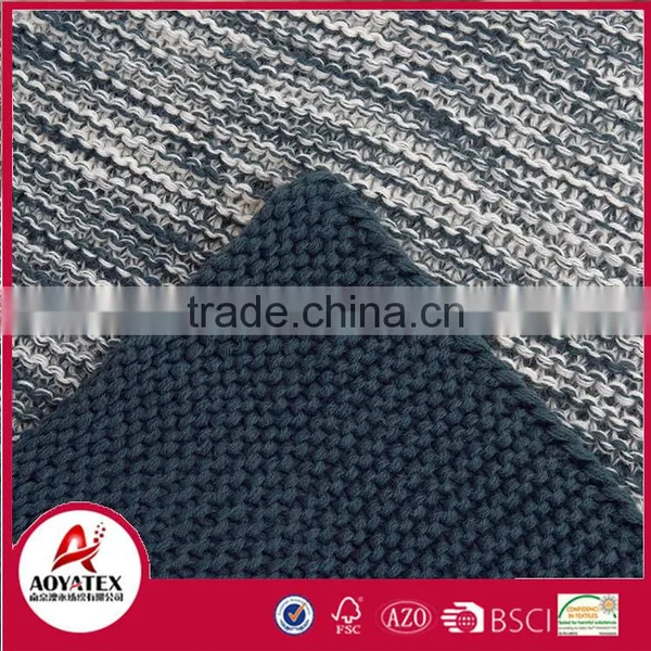 100% Acrylic Blanket, Plaid Knitted Wholesale Throw Winter Blanket photo-3