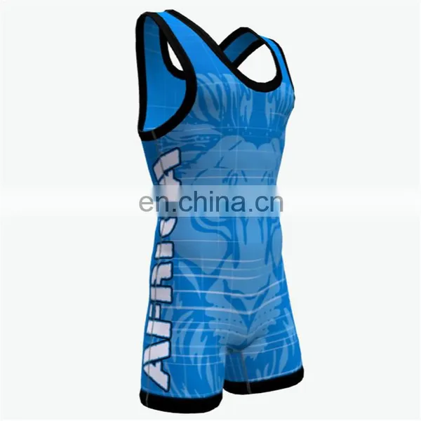 Sublimated Customized Wrestling Singlet photo-2