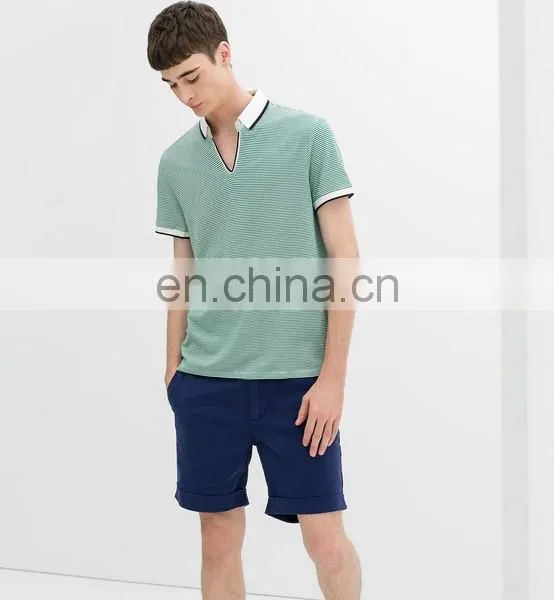 Wholesale High Quality Guangzhou Clothing Polo T-shirts Custom StripeTshirts Polo