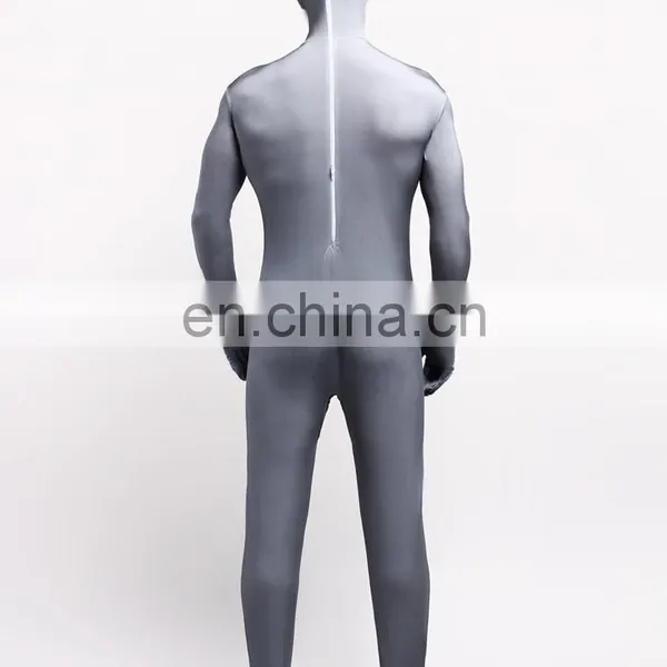 Gray Animal Spandex Full Body Cosplay Costume Tiger Bear For Adult Men Women photo-3