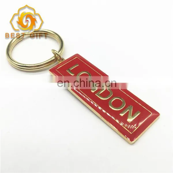 Colorful Custom Soft Enamel Red Color Keychain For Souvenir photo-4