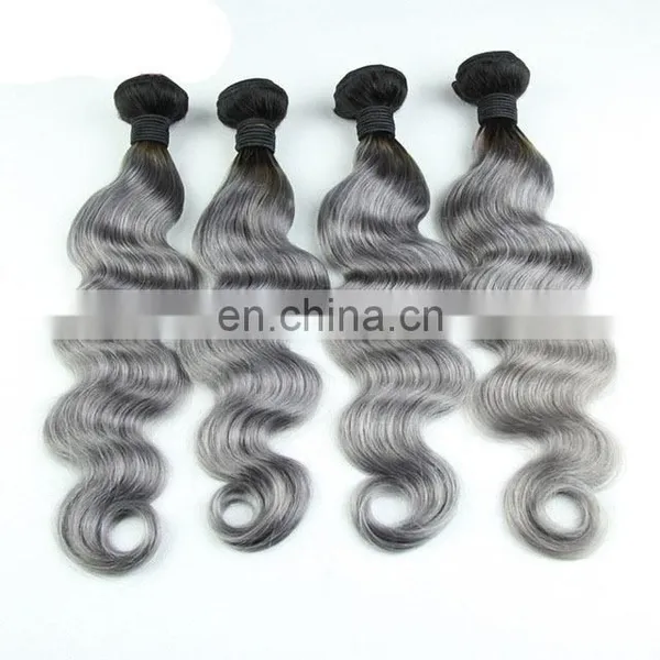 Grade 7a Virgin Brazilian Hair GREY Weave Brazilian Hair photo-5