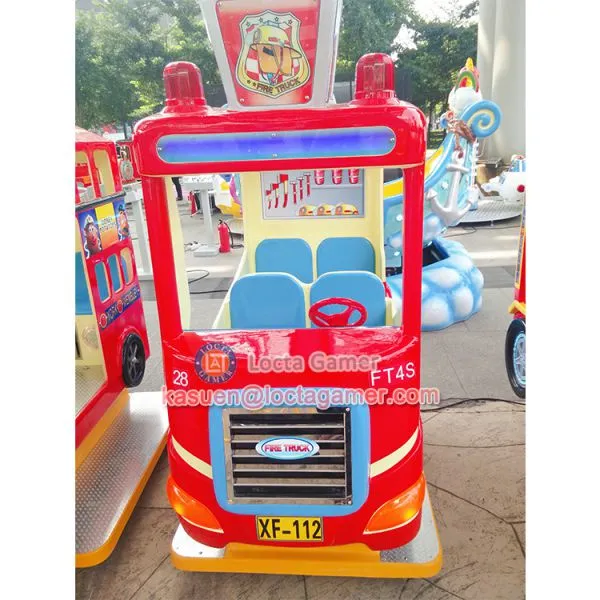 Zhongshan Amusement Kiddie Rides Rocking Machine Car Coin Operated Fire Truck photo-5