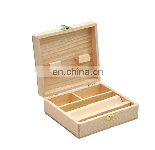HQP-XJ18 HongQiang Custom Wooden Cigar Humidor Gift Box Cigarette Case photo-3