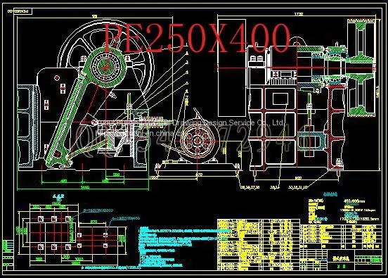 PE1200×1500 Jaw Crusher Drawings FullMachining Drawings photo-2
