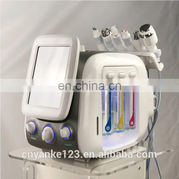 2019 Newest 6 in 1 H2O2 Hyrda Dermabrasion Machine Hydrogen Oxygen With Plasma Bipolar RF photo-3