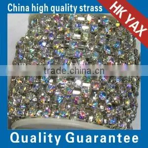0525C High Quality Factory Crystal Stones Chains, Wholesale Crystal Stones Chains, Glass Stones Chains for Dress photo-6