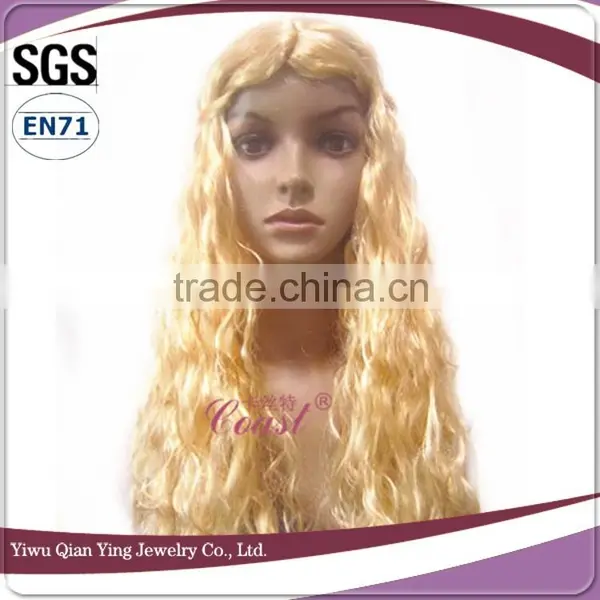 Fashional Red Wine Costume Artificial Curly Party Hair Wigs photo-3