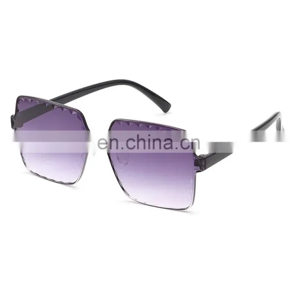 2019 Made in China, Fashion Boys Girls Lightweight Funny Wholesale Pink Square Sunglasses Uv400 Big Glasses Frame Kids/ photo-4