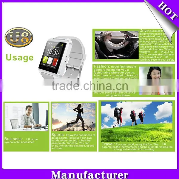 2016 China Smart Watches U8 Bluetooth Factory Price Wholesale Cheap photo-4