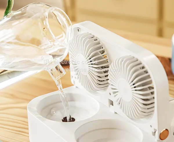 Dual Blade Spray Fan USB Desktop Air Conditioning Fan Wechat:13510231336 photo-3