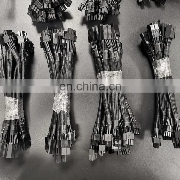 Wholesale 20cm Pcie 8 Pin Female To Dual 8Pin 6 2 Pin Male Connector Gpu Graphics Card Pcie Splitter Power Adapter Cable photo-2