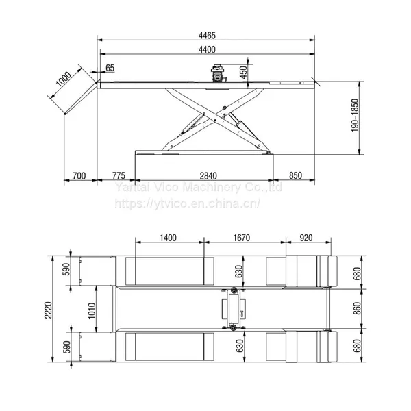 ON GROUND INSTALL ULTRA THIN SCISSOR LIFT #V-JSDM-A-8140 photo-3