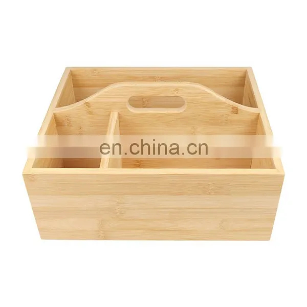 Bamboo Pencil Holder Desk Organizer Multi-Functional Diy Pen Holder Box Desktop For Office Bathroom