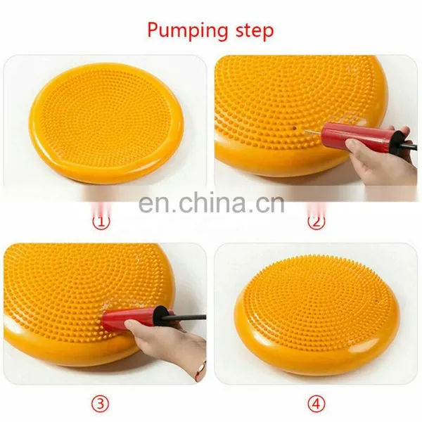10Color 33cm Inflatable Yoga Massage Ball Pad Fitness Wobble Balance Cushion Mat photo-3