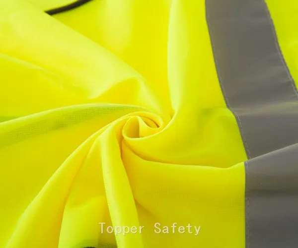 100% Polyester hi Visibility ENISO 20471 Reflective Vest photo-4
