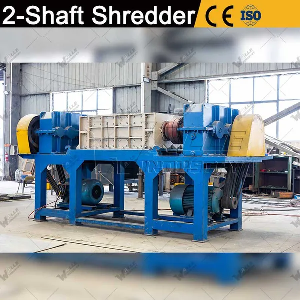 Factory-Direct Plastic Film Transparent Plastic Soft Material Two-Axis Shredder Machine