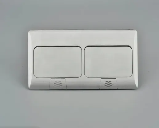 Double Row Flip up Power Electrical Floor Outlet Box Socket Combination photo-5