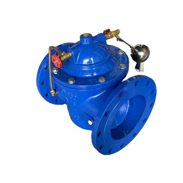 DN40-DN600 Cast Iron Manual Hydraulic Control Valve 100X 200X 300X Adjustable Pilot Operated PN16 Water Pressure Reducing Valve