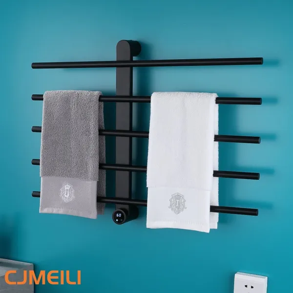 Bathroom Electric Heated Towel Rack, Towel Warmer for Bathroom, Wall Mounted Stainless Steel,5 Colours photo-3