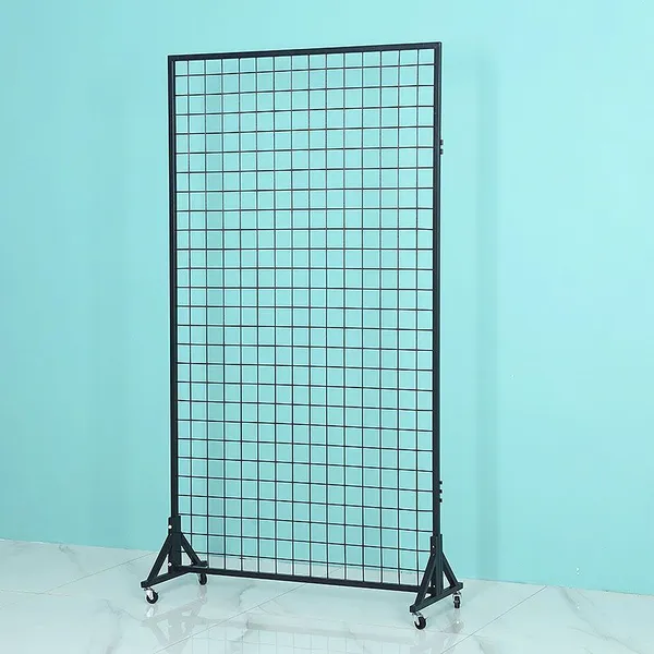 Grid Mobile Display Stand, Home Living Room Partition, Exhibition Accessories Multi-item Hanging and Storage Rack photo-3