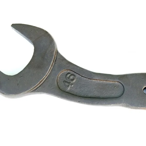 Drop Forged Alloy Steel Bent Handle Slogging Open Wrench,, Chrome Plated Finish photo-4