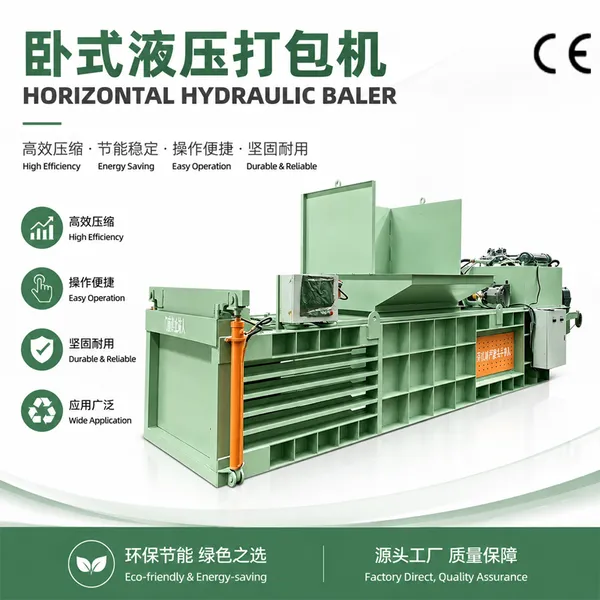 Heavy Duty 160T Horizontale Hydraulische Ballenpresse für die Komprimierung von Aluminium- und Kupferabfällen sowie Dosen