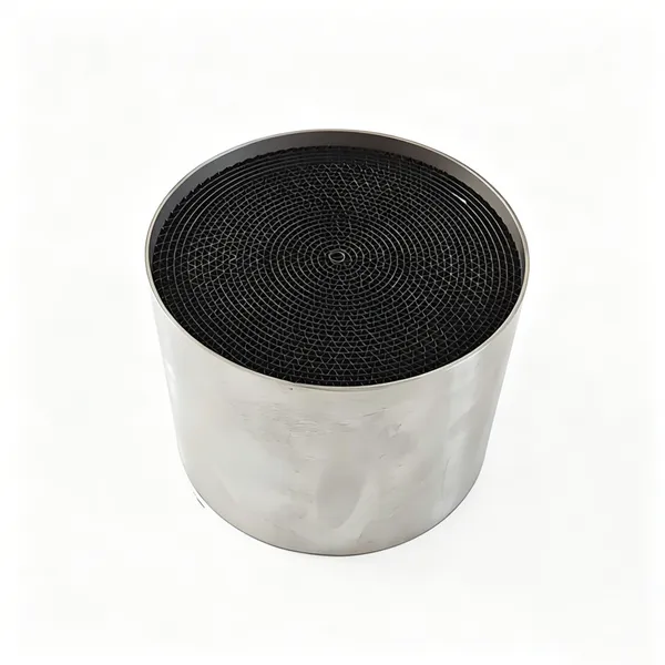 New Factory Direct OEM ODM 200 Cell Catalytic Converter Honeycomb Filter Three Way Catalyst Euro V Stainless Steel for Auto photo-2
