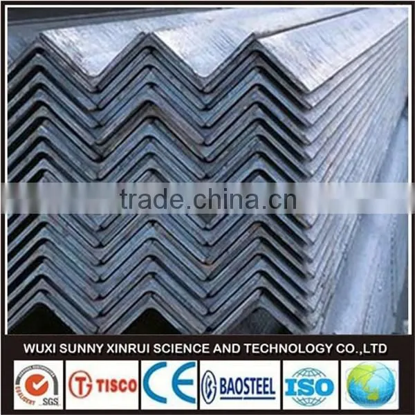 Chinese steel trader bright finish 304l angle bar standard length