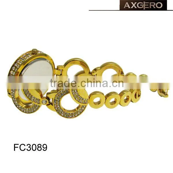 Quartz Alloy Chain Water Resistant Wrist Watch photo-2