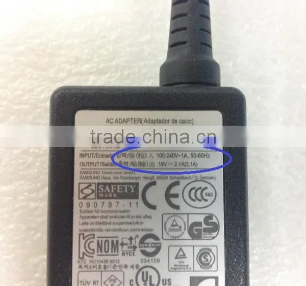 19V 2.1A 40W Laptop AC Power Adapter Charger for Samsung Netbook N130 N140 N145 N148 N150 5.5mm*3.0mm photo-2