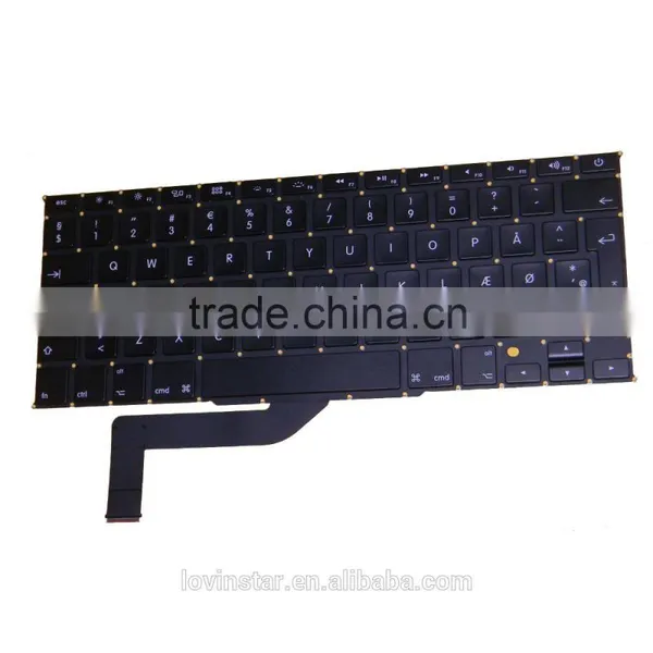 Brand New Danish Design Laptop Replacement Keyboard For Apple Macbook Pro 15" A1398 2012 photo-5