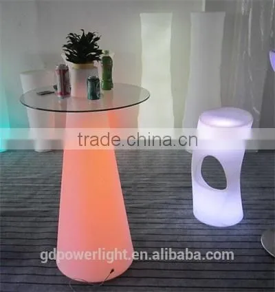 PE Plastic Bar Table With LED Light and Remote Control YXF-50120C photo-3