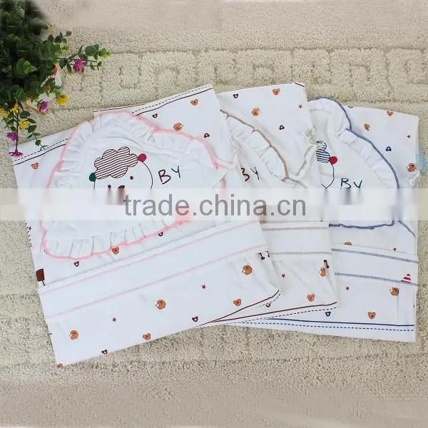 BB-MS-023 Plain White Polka Dot and Cute Cartoon Pattern Baby Hooded Towel photo-5