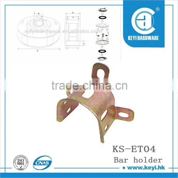 Bar holder for roller shutter door, accessories for rolling shutters