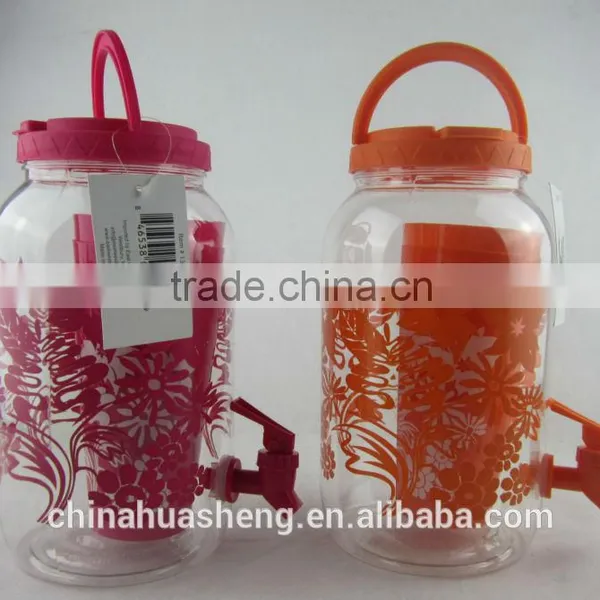 BPA Free PET Water Jar Set ,5 Sets Water Jar ,Plastic Juice Jar With Cups