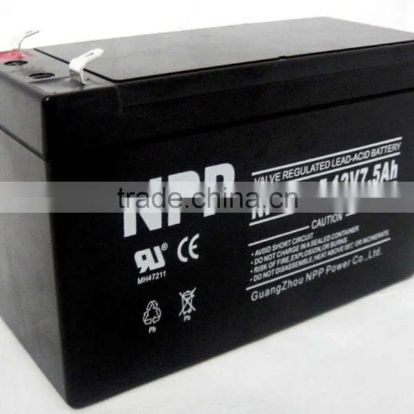 12 Volt Lead Acid Dry Charged Battery For Motorcycle/12v 7.5ah Battery